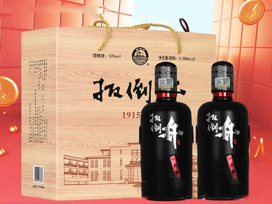 扳倒井浓香型1915酒庄纯粮酿造高度52度价格表和图片