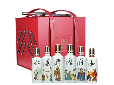 五粮液兴隆仁义礼智信和52&deg;500ml礼盒套装