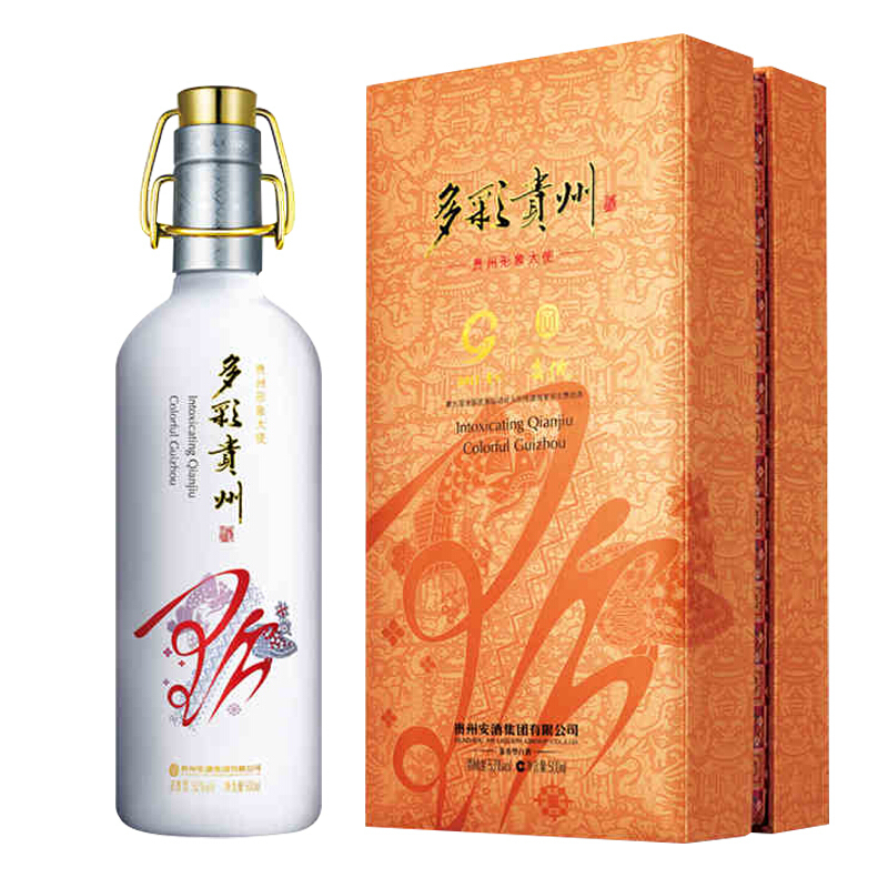安酒53度多彩贵州（贵州形象大使）酱香型500ml单瓶