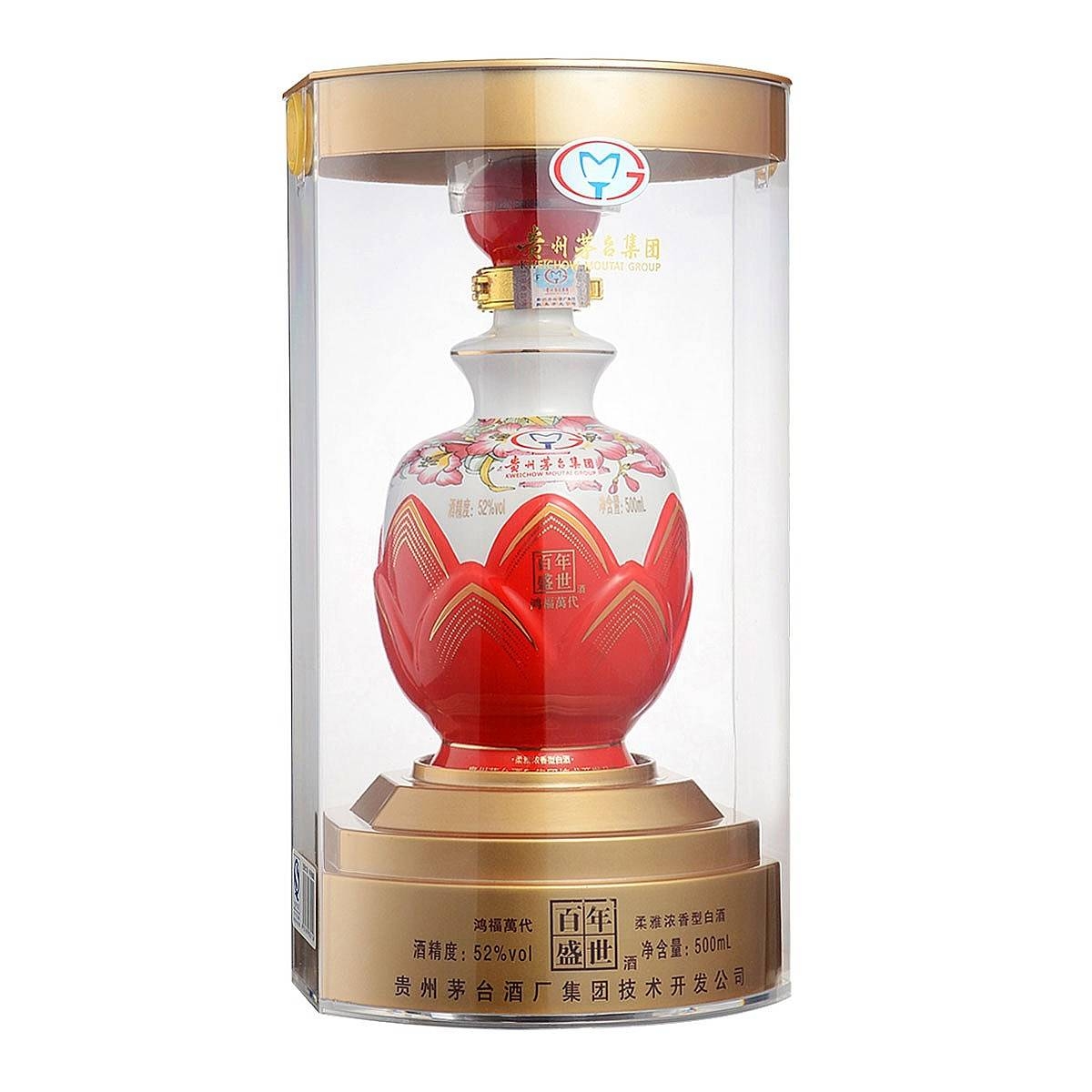 贵州茅台集团百年盛世鸿福萬代口感浓香型52度白酒500ml单瓶装