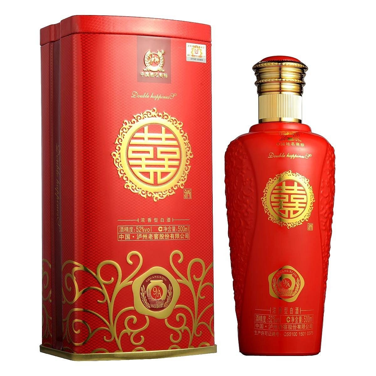 四川泸州老窖喜酒A9口感浓香型52度白酒500ml单瓶装