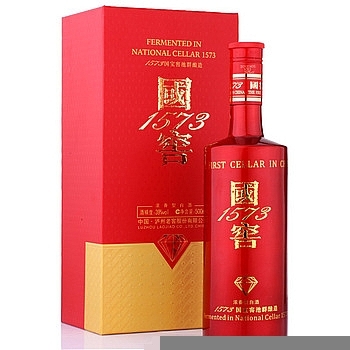 四川泸州老窖国窖1573红宝石版口感浓香型39度白酒500ml单瓶装
