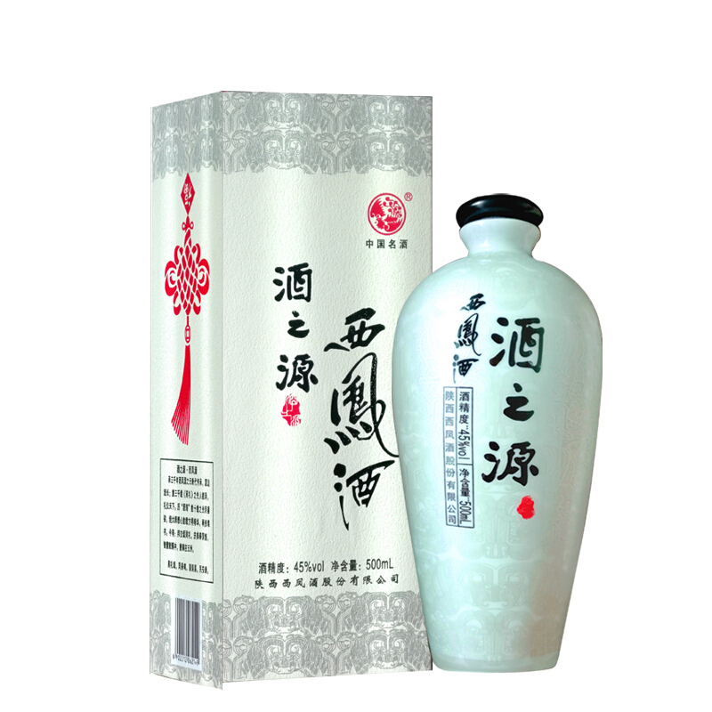 西凤酒酒之源45度陈年凤香型500ml精致纸盒装