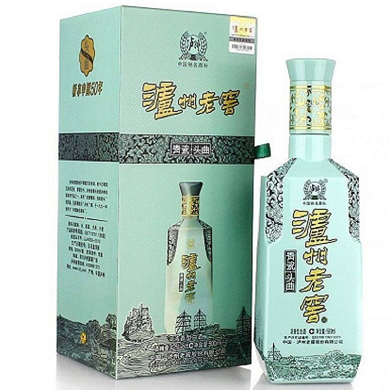 四川泸州老窖青瓷头曲口感浓香型52度白酒500ml单瓶装