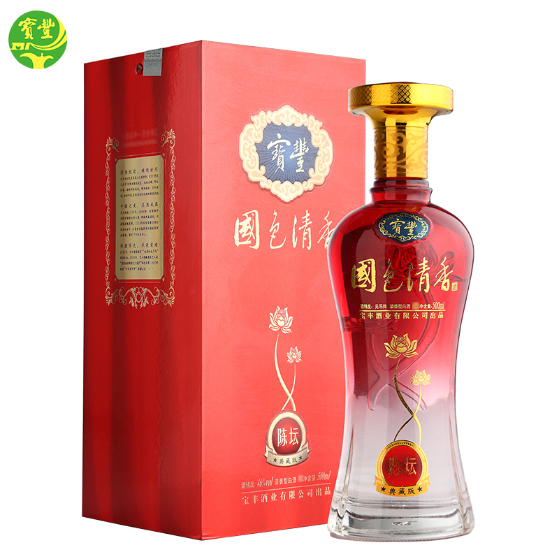 宝丰国色清香46&deg;陈坛典藏清香型500ml单瓶装
