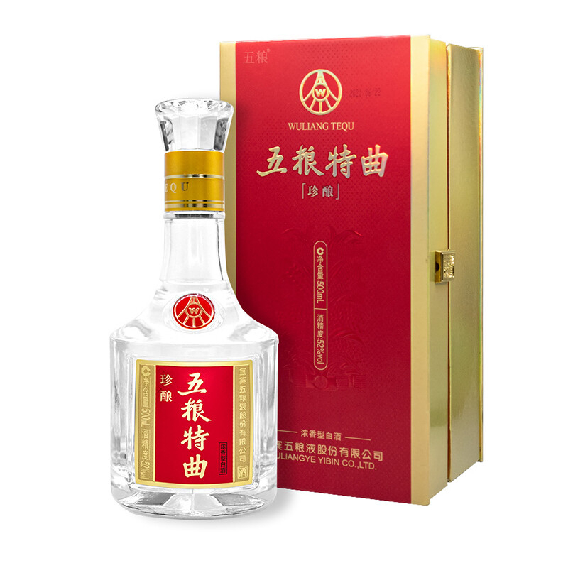 五粮液五粮特曲珍酿171口感浓香型52度白酒500ml单瓶装