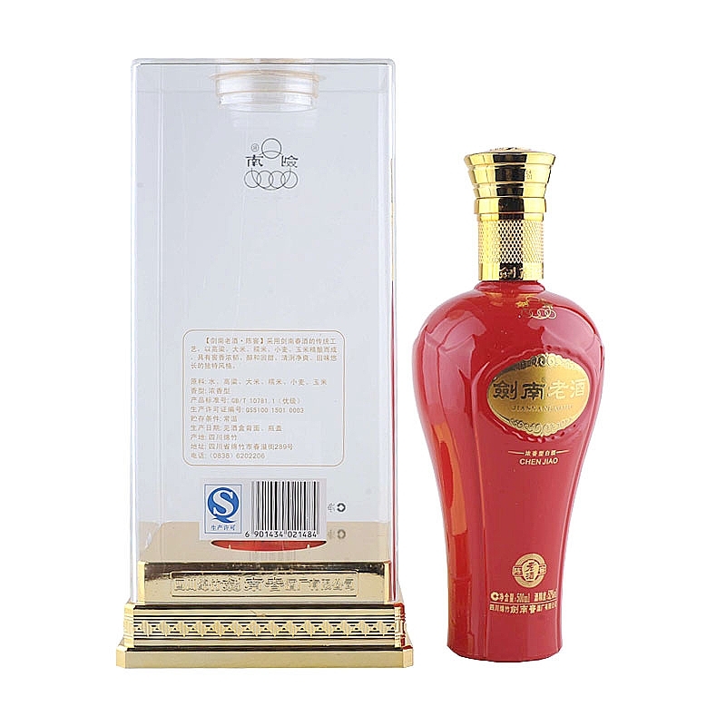 四川剑南春剑南老酒陈窖口感浓香型52度白酒500ml单瓶装