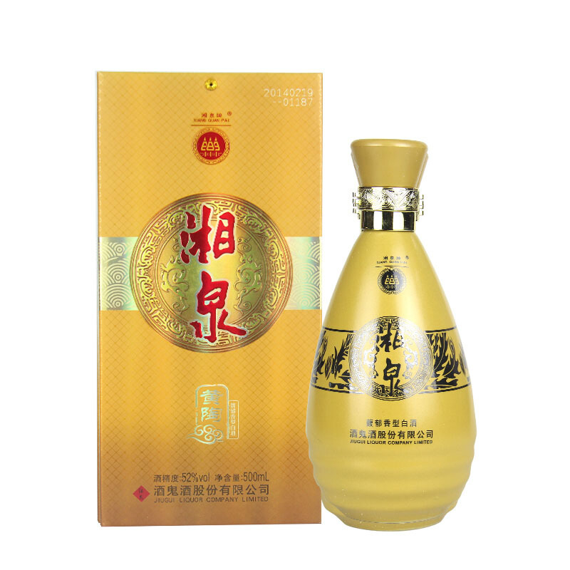 湖南酒鬼酒湘泉黄陶酒52&deg;度馥郁香型500ml单瓶装
