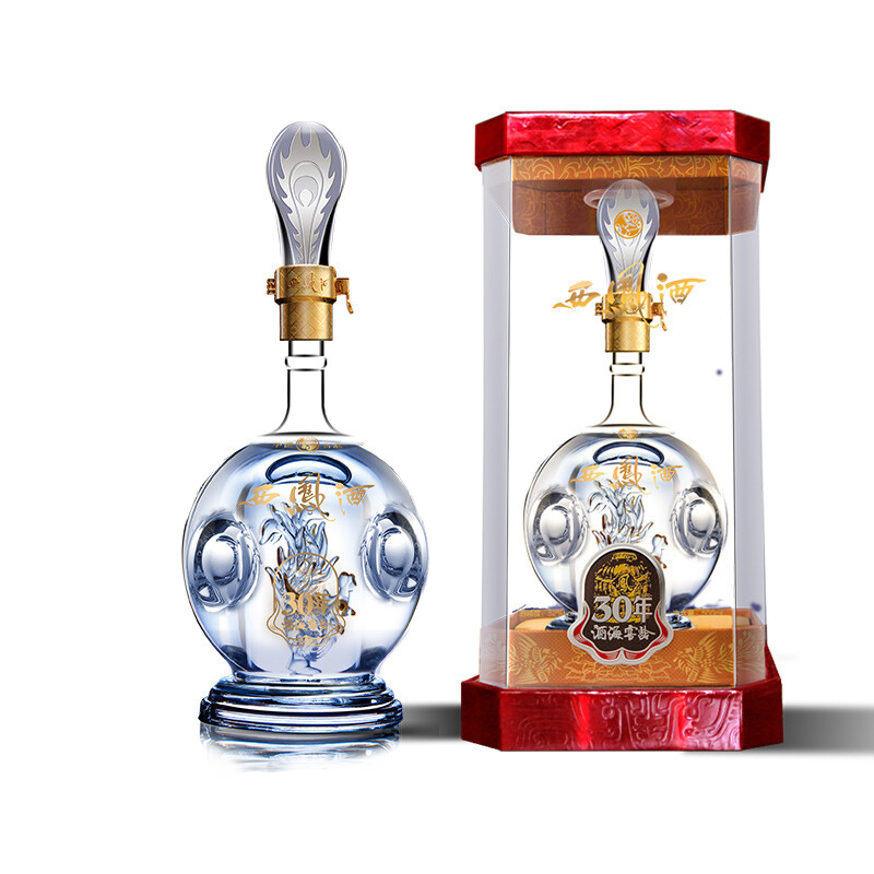 陕西西凤酒酒海窖龄30年口感绵柔凤香型45度白酒500ml单瓶装