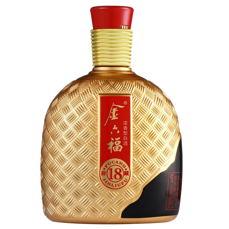 金六福府藏18 52度浓香型白酒500ml