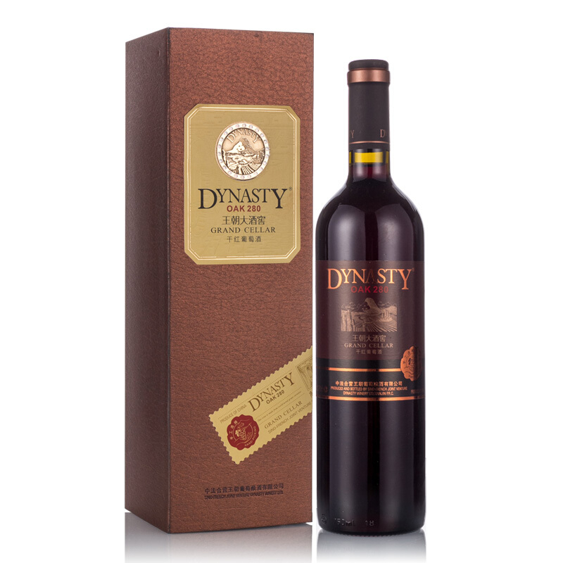 王朝(Dynasty)大酒窖OAK280干红葡萄酒单支750ml