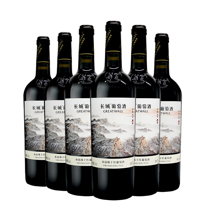 长城红酒画廊伍号赤霞珠干红葡萄酒750ml单支装