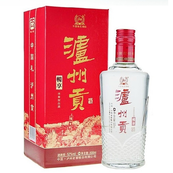 四川泸州老窖泸州贡畅享口感浓香型52度白酒500ml单瓶装
