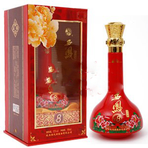 陕西西凤酒上品V8口感浓香型52度白酒500ml单瓶装