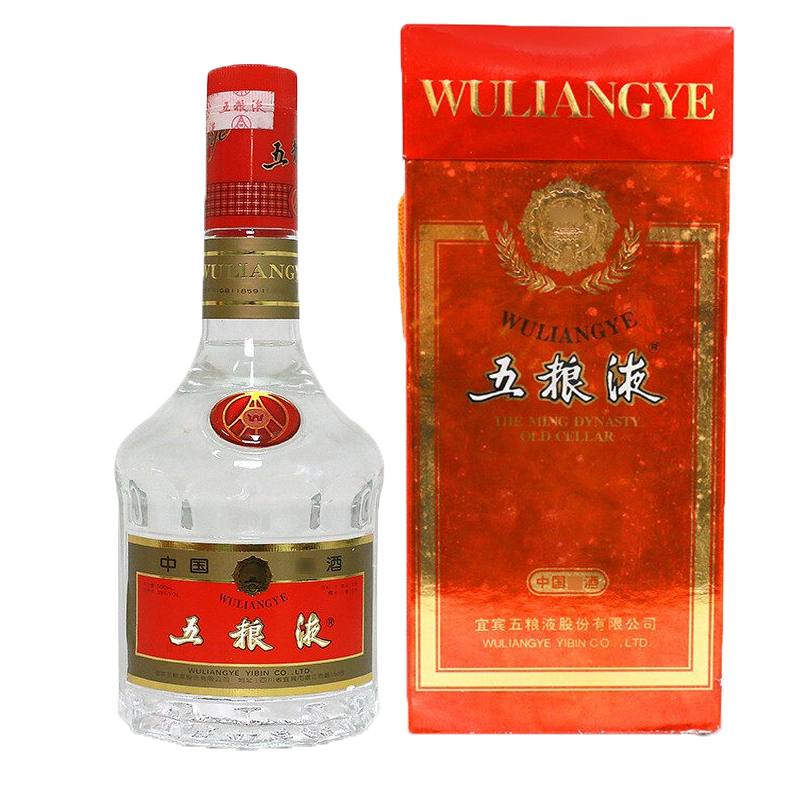 五粮液2002年第六代红盒口感浓香型52度白酒500ml单瓶装