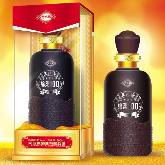 山东省天地缘绵柔100 42度浓香型500ml单瓶装