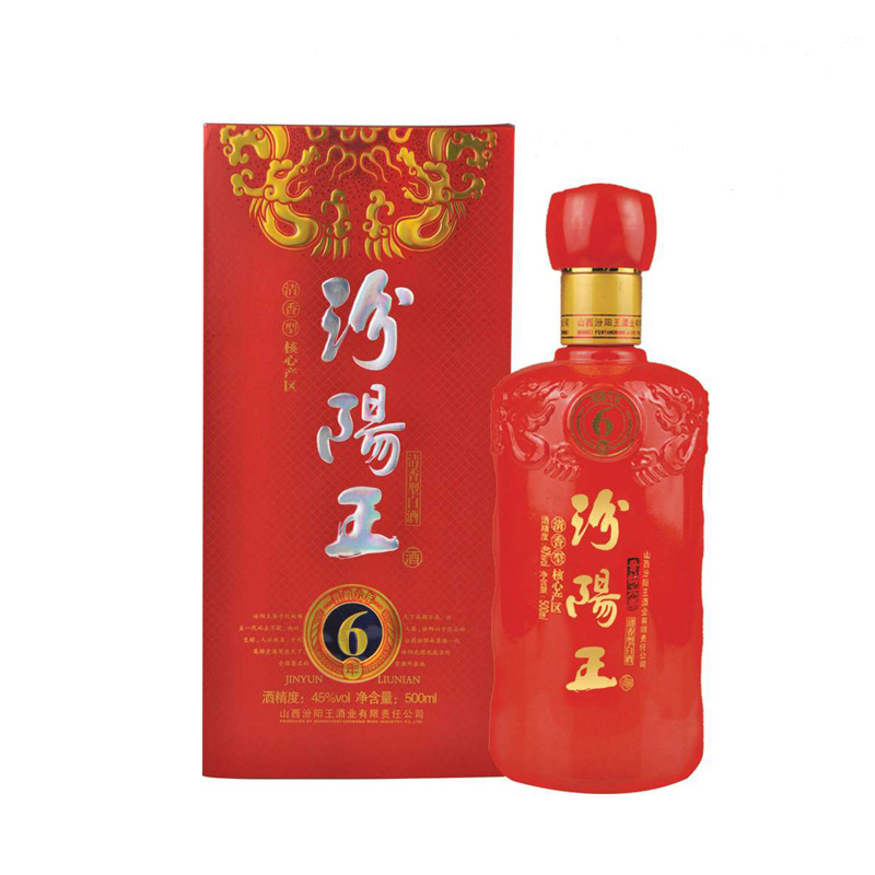 山西汾阳王红晋韵六年45度清香型500ml单瓶装