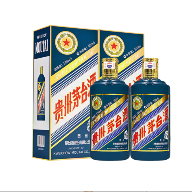 贵州茅台酒 53度 茅台酱香型白酒 茅台生肖鸡年 500ml*2单瓶