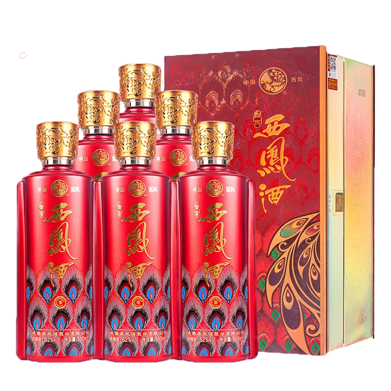 陕西西凤酒御窖&middot;秦口感凤香型52度白酒500ml单瓶装