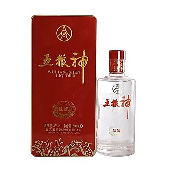 五粮液五粮神口感浓香型38度白酒500ml单瓶装