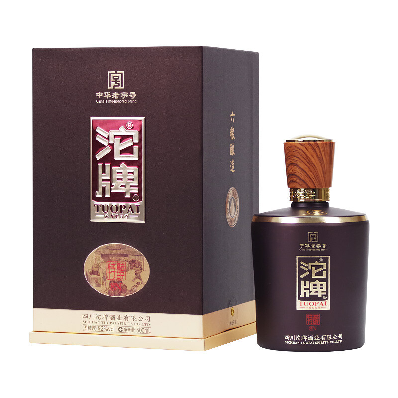 四川沱牌舍得集团特醇8N口感浓香型52度白酒500ml单瓶装