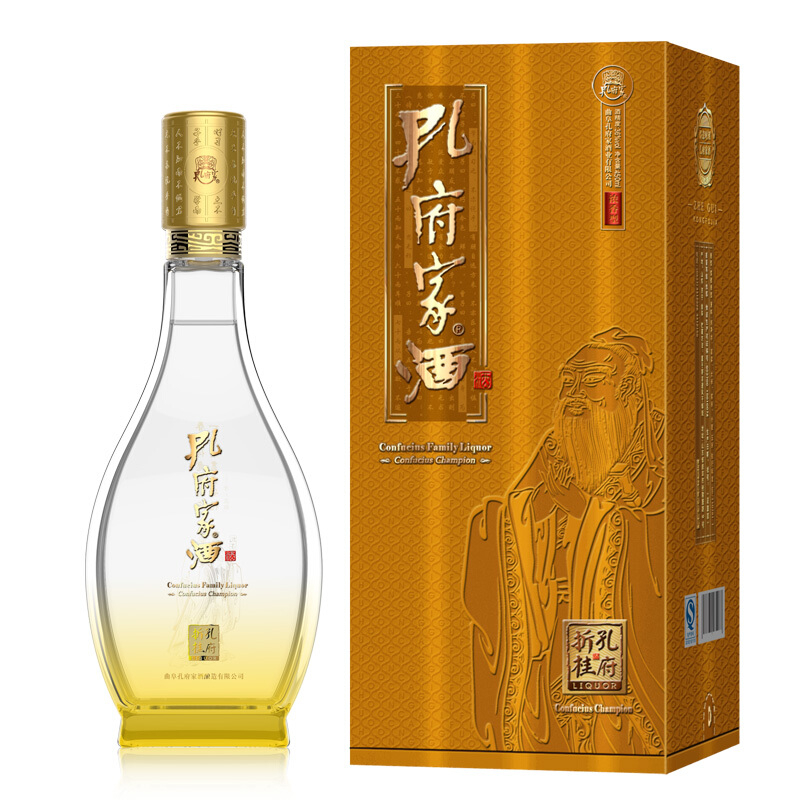 山东孔府家白酒德系列折桂36度浓香型475ml单瓶装