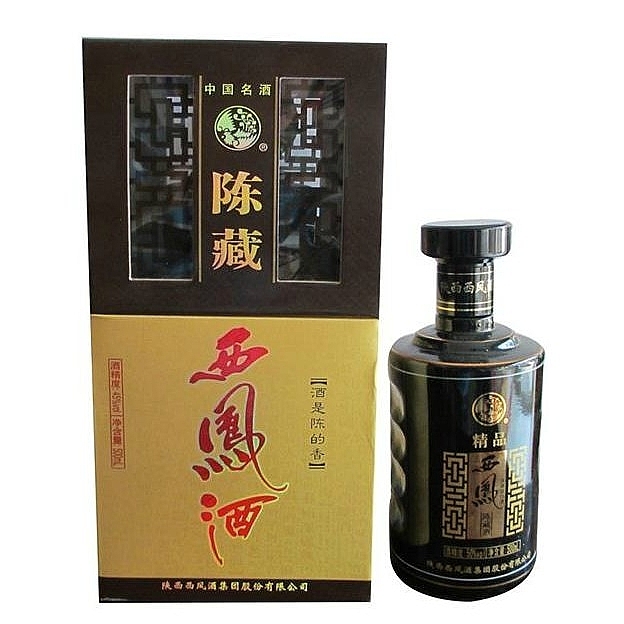 陕西西凤酒陈藏黑瓶口感绵柔凤香型52度白酒500ml单瓶装