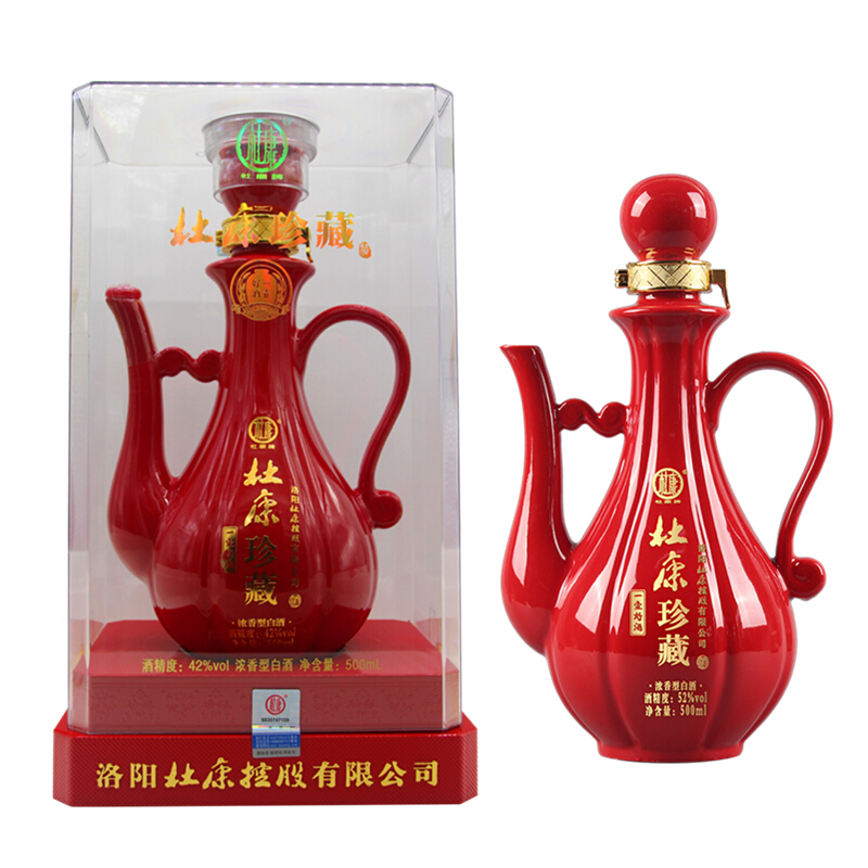 杜康酒珍藏一壶好酒15年原浆白酒52度口感浓香型白酒500ml单瓶装