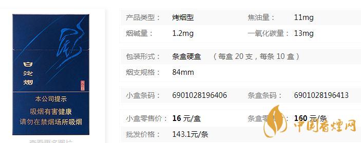 白沙尚品蓝怎么样 白沙尚品蓝多少钱一包