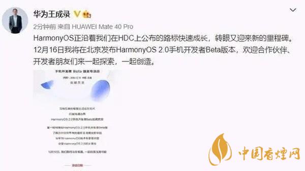 鸿蒙os2.0系统适配机型 鸿蒙os2.0系统支持哪些型号