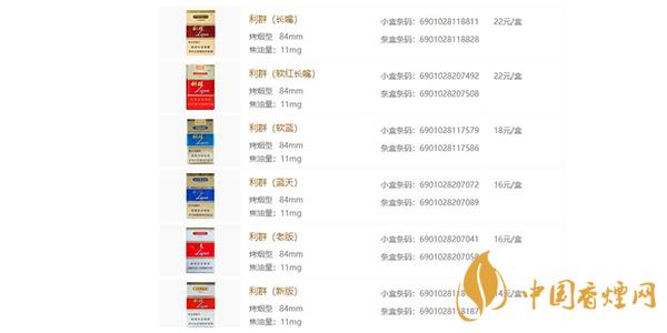 利群香烟多少钱一包 利群香烟有多少种类