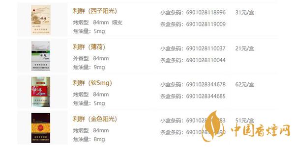 利群香烟多少钱一包 利群香烟有多少种类