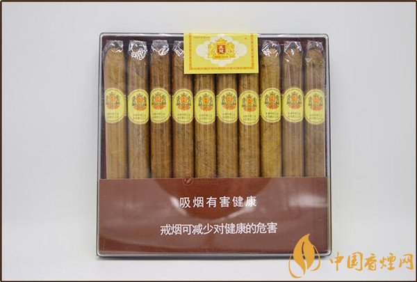 王冠雪茄(王冠塑10支)价格表图 王冠塑10支多少钱一盒