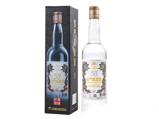金门高粱双龙系列白金龙清香型58度价格