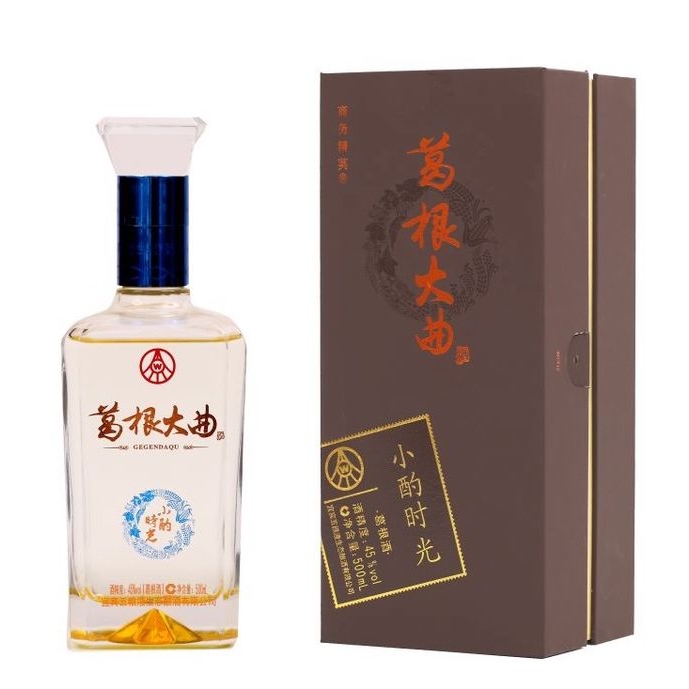 [A]五粮液小酌时光葛根大曲商务精英版口感浓香型52度白酒500ml单瓶装