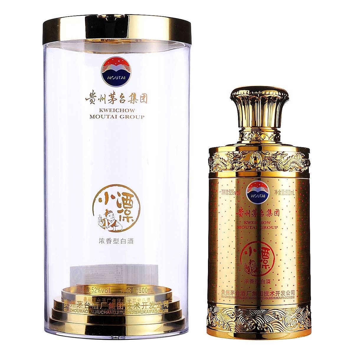 贵州茅台集团小酒保礼节酒口感呢香型52度白酒500ml单瓶装