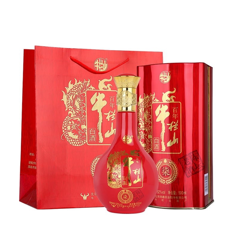 牛栏山酒业陈坛老酒柒号52度浓香型白酒500ml