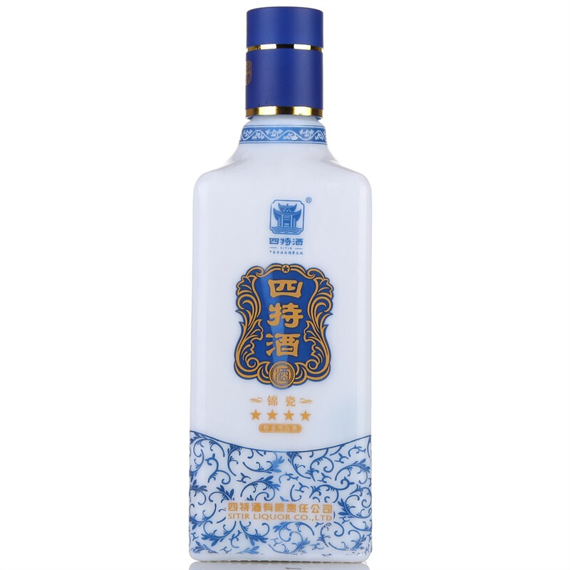 四特锦瓷四星 52度特香型白酒460ml