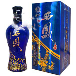 陕西西凤祥云酒蓝瓶口感浓香型52度白酒475ml单瓶装