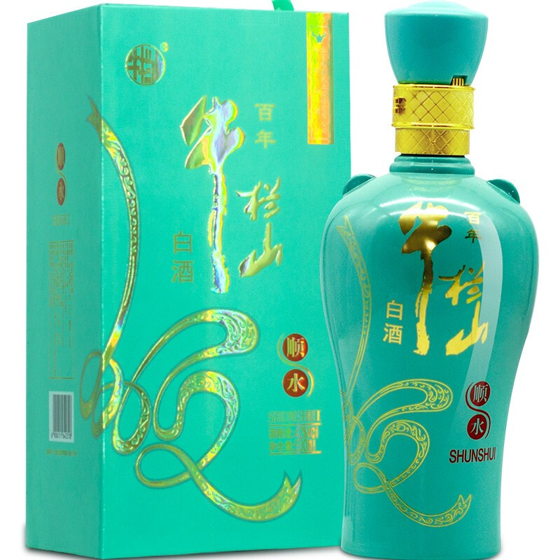 北京牛栏山酒业百年牛栏山顺水42度浓香型白酒500ml单瓶装