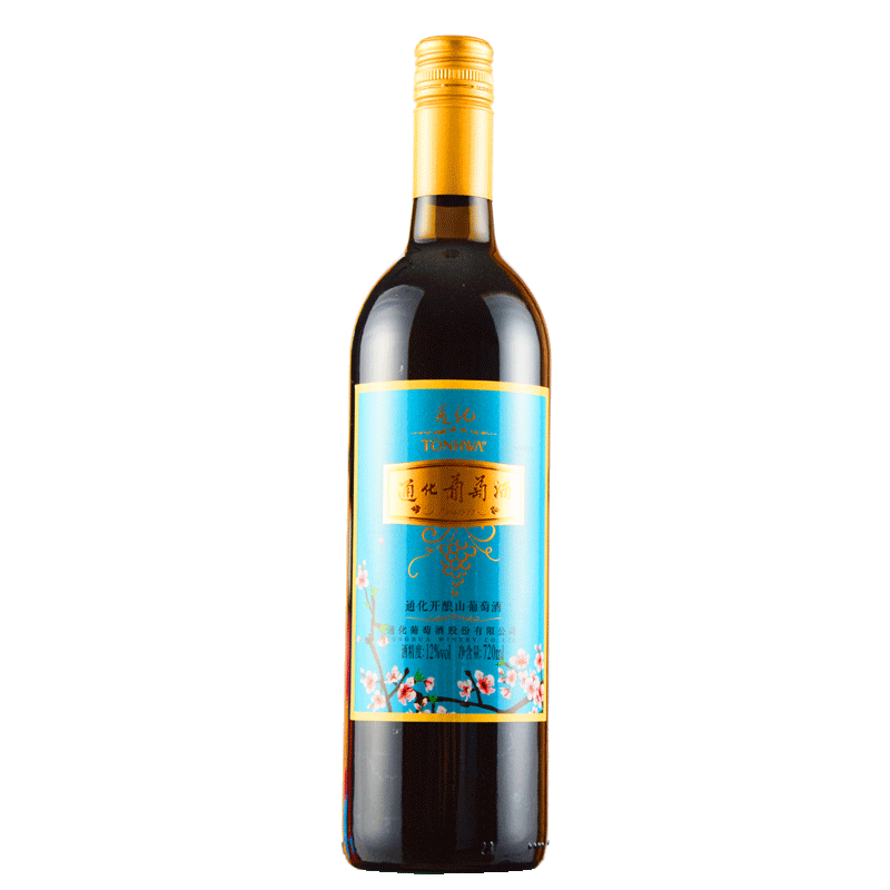 通化12度开酿甜红葡萄酒单支装720ml
