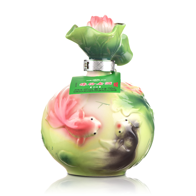 汾酒集团2018年缘份老酒口感清香型48度白酒750ml单瓶装