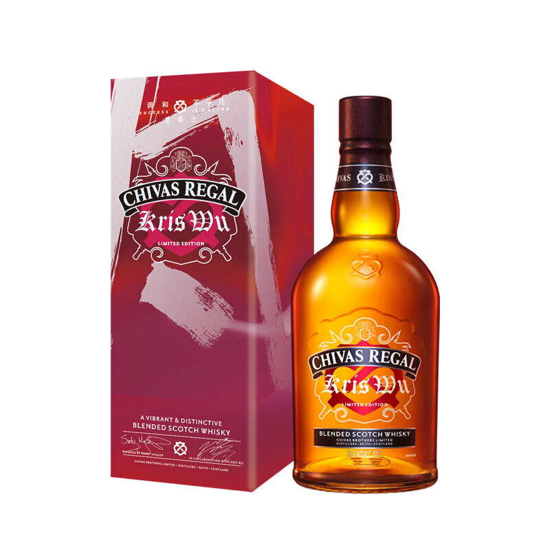 芝华士洋酒吴亦凡限量版炫红40&deg;度700ml单瓶装