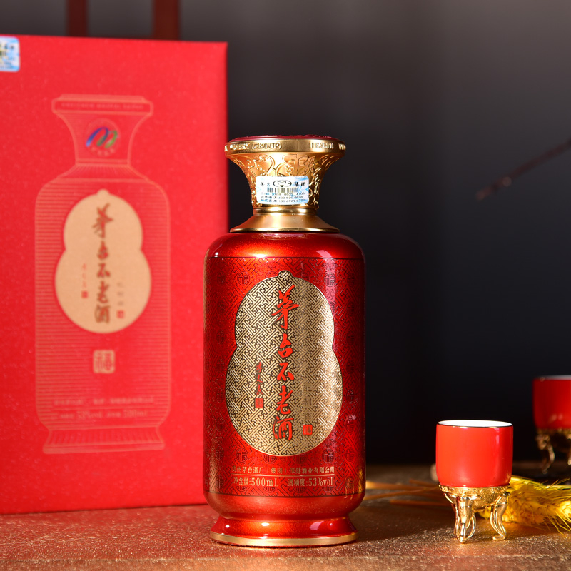 贵州茅台茅台不老酒中国红53度配制酒500ml