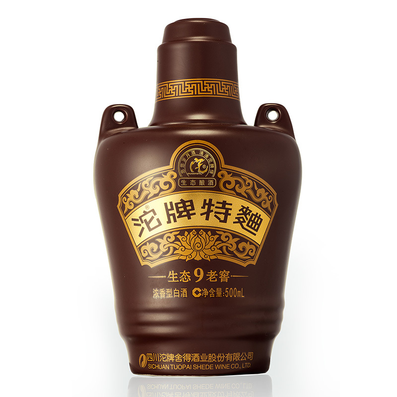 四川沱牌舍得集团沱牌特曲生态老窖9口感浓香型42度白酒500ml单瓶装