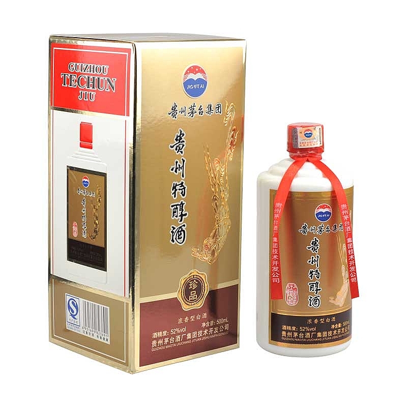 贵州茅台集团贵州特醇珍品口感浓香型52度白酒500ml单瓶装