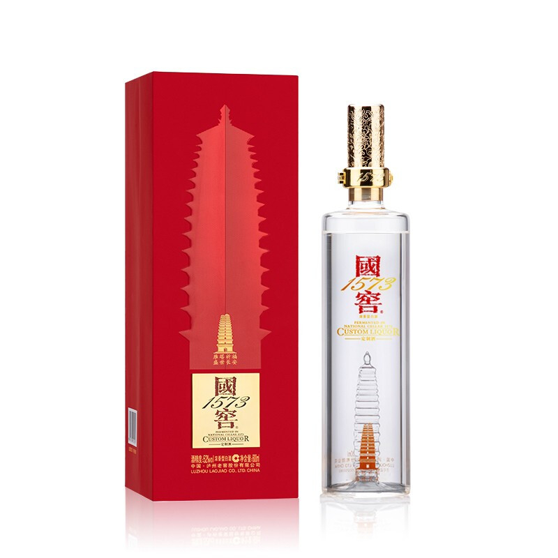 泸州老窖国窖1573&middot;雁塔祈福52度浓香型白酒600ml单瓶装