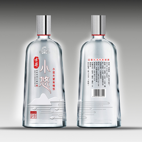 古井贡酒古井小悠银悠42度口感浓香型白酒500ml单瓶装