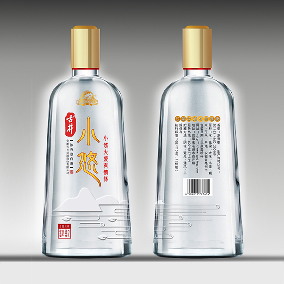 古井贡酒古井小悠金悠42度口感浓香型白酒500ml单瓶装