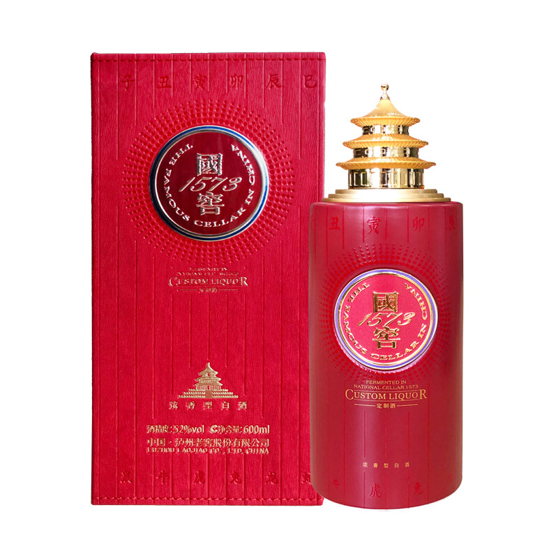 四川泸州老窖国窖1573天坛&middot;孟春祈谷口感浓香型52度白酒600ml坛装